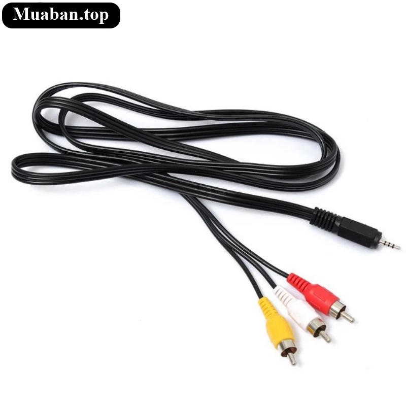 Dây loa jack 3.5 ra AV 3 đầu dành cho tivi dài 1.5M