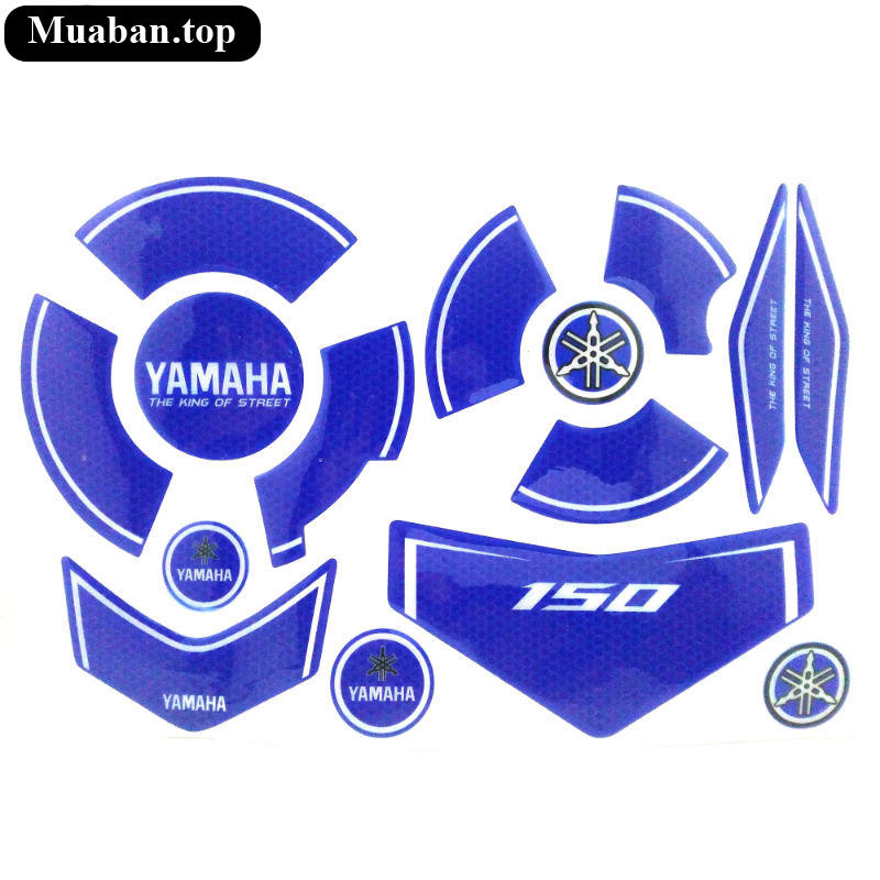 Decal chịu nhiệt dán lóc máy Exciter 150 2