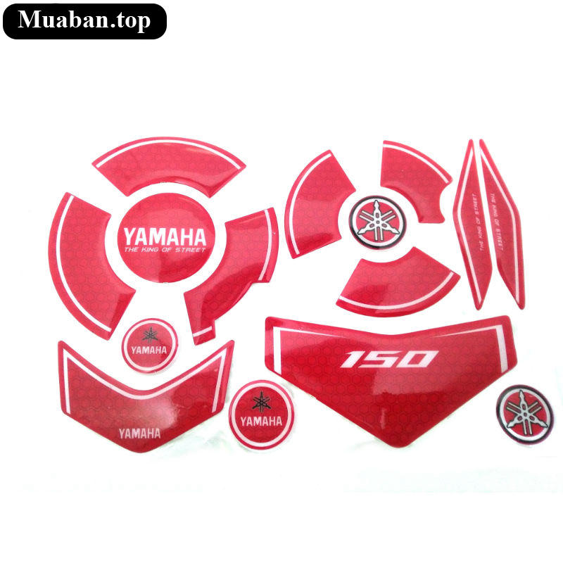 Decal chịu nhiệt dán lóc máy Exciter 150 3