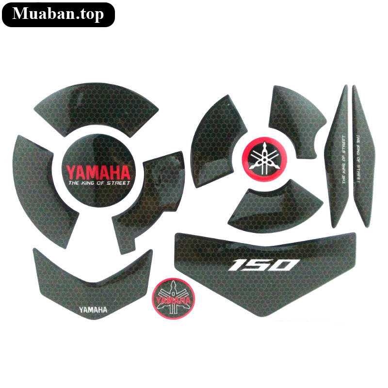 Decal chịu nhiệt dán lóc máy Exciter 150 4
