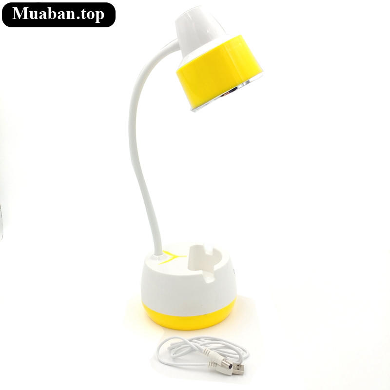 Đèn bàn học QY8601 dáng đứng màu vàng 2