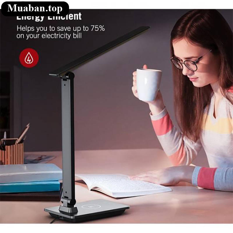 Đèn LED Bảo Vệ Mắt Kiêm Sạc Không Dây Taotronics 5W TTDL057 Màu Đen 3