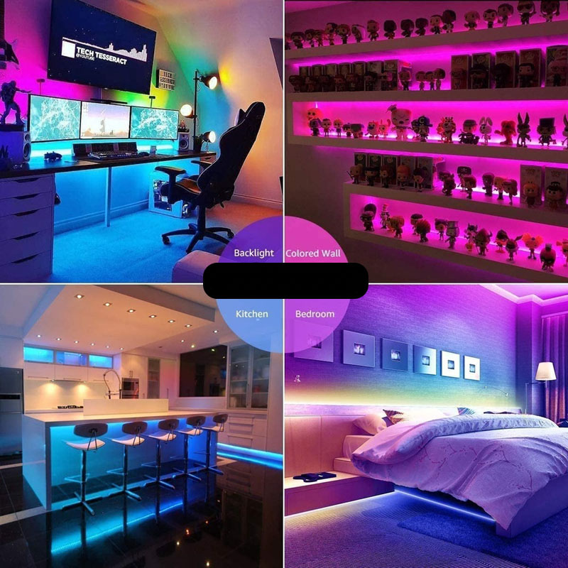 Đèn Led dây RGB 16 triệu màu 5M điều khiển đổi màu bằng app 3