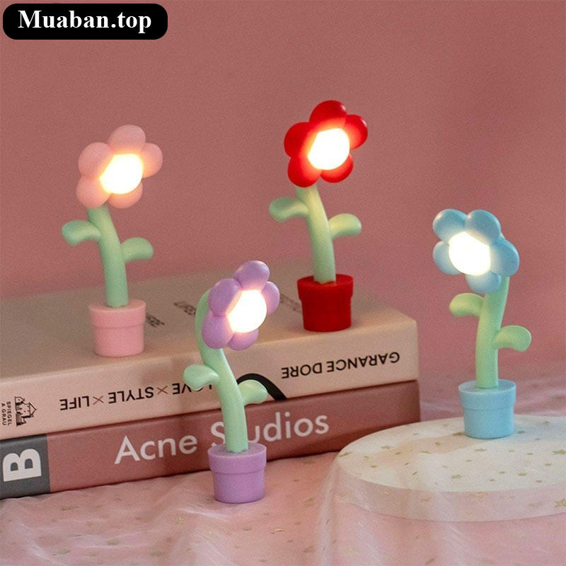 Đèn ngủ để bàn mini hình bông hoa Đèn ngủ để bàn mini hình bông hoa