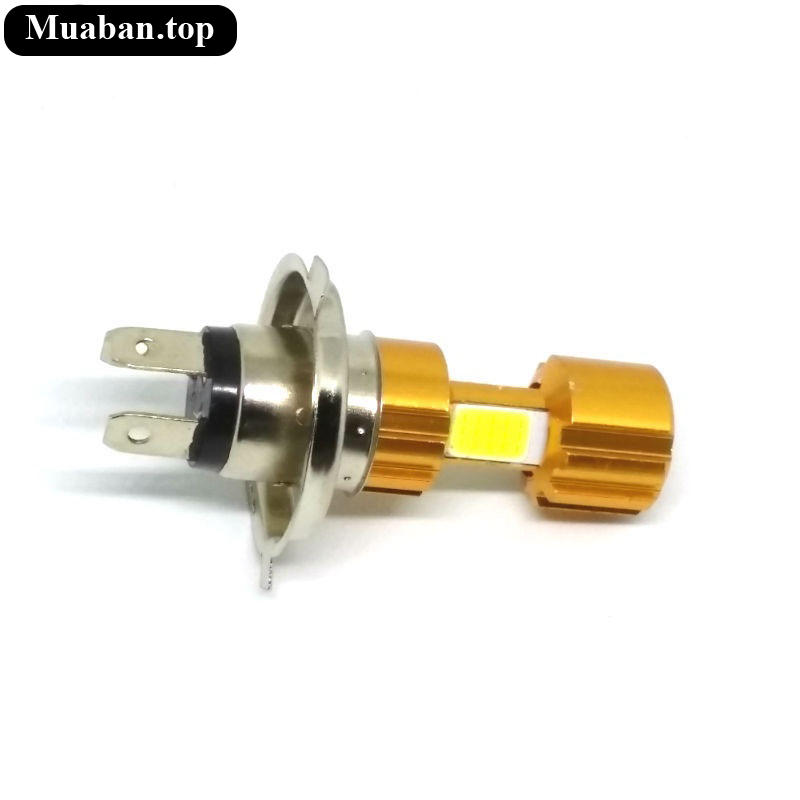 Đèn pha H4 sáng trắng 3 tim led Đèn pha H4 sáng trắng 3 tim led