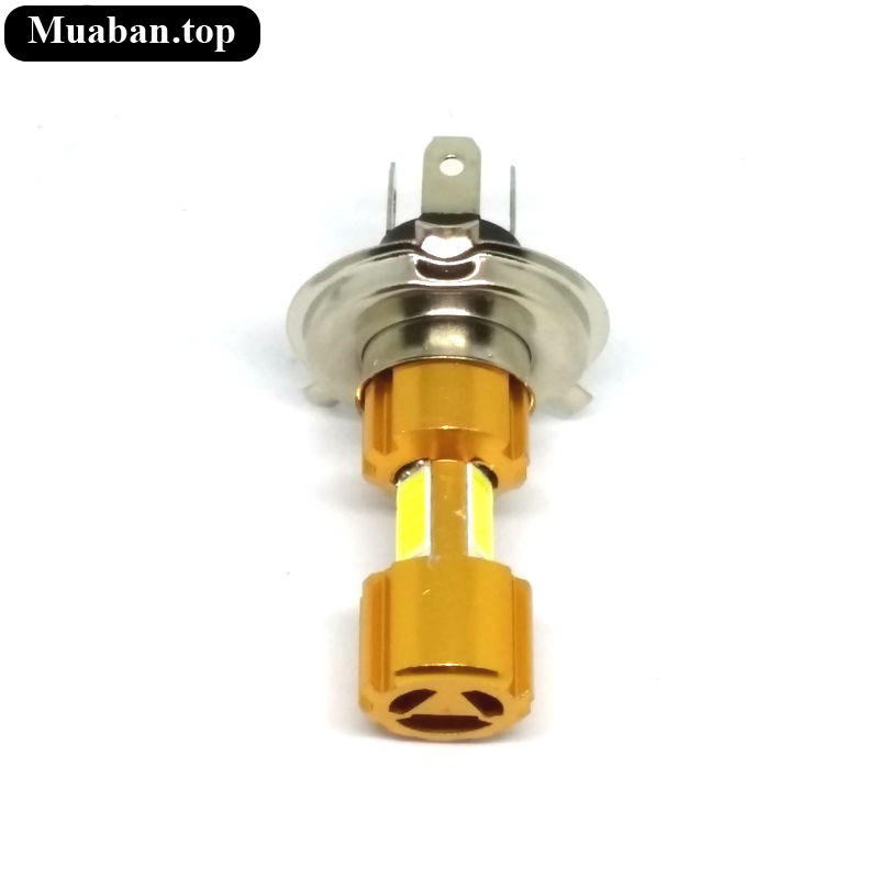 Đèn pha H4 sáng trắng 3 tim led 2