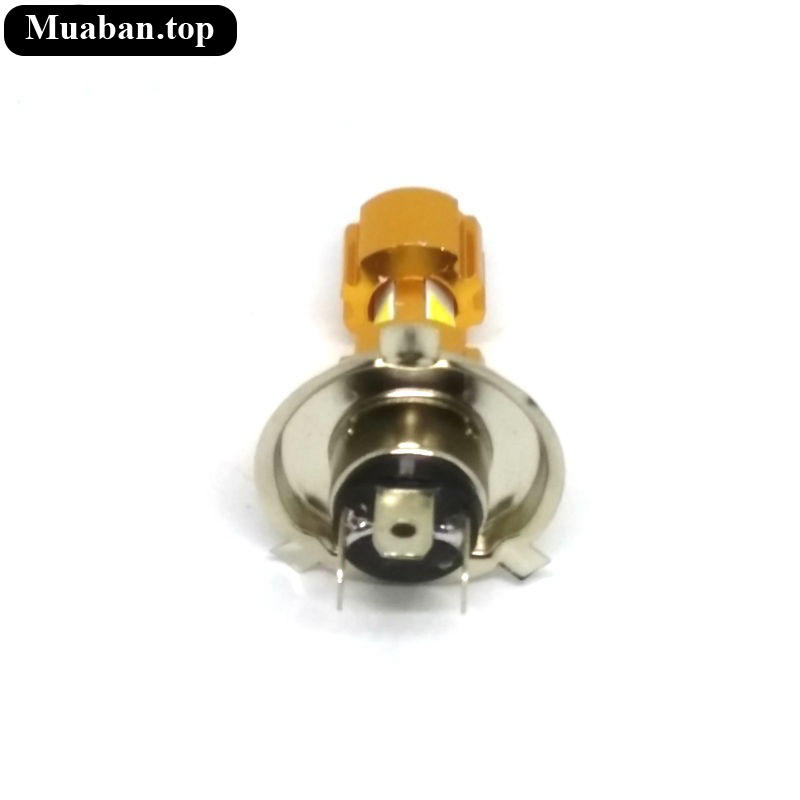 Đèn pha H4 sáng trắng 3 tim led 3