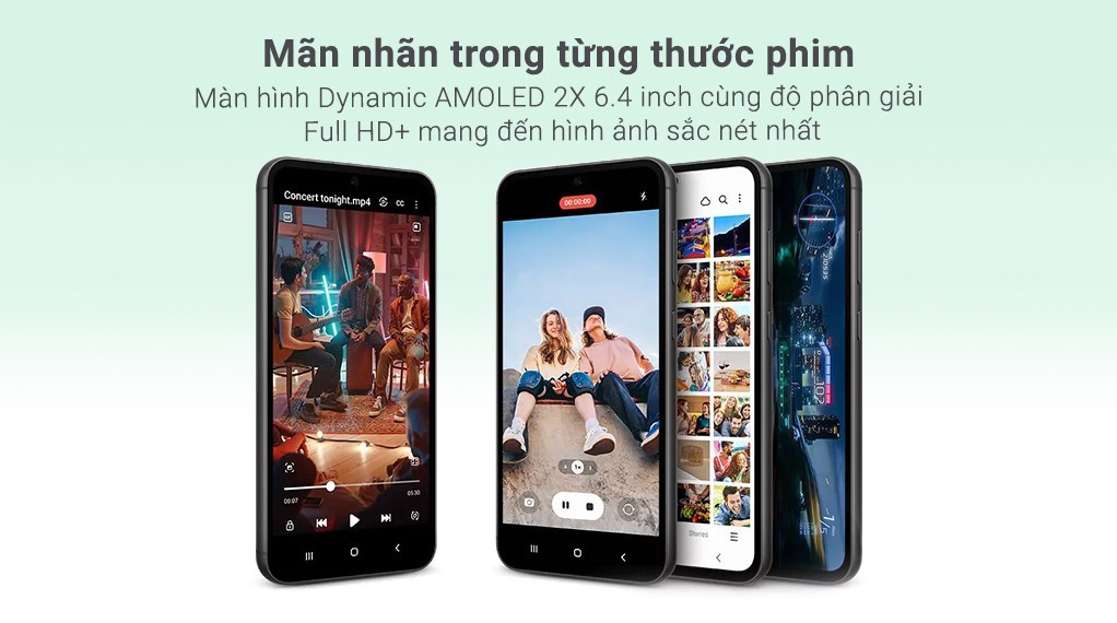 Điện thoại Samsung Galaxy S23 FE 5G 8GB 128GB Tím và Xám 24