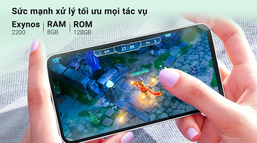 Điện thoại Samsung Galaxy S23 FE 5G 8GB 128GB Tím và Xám 25