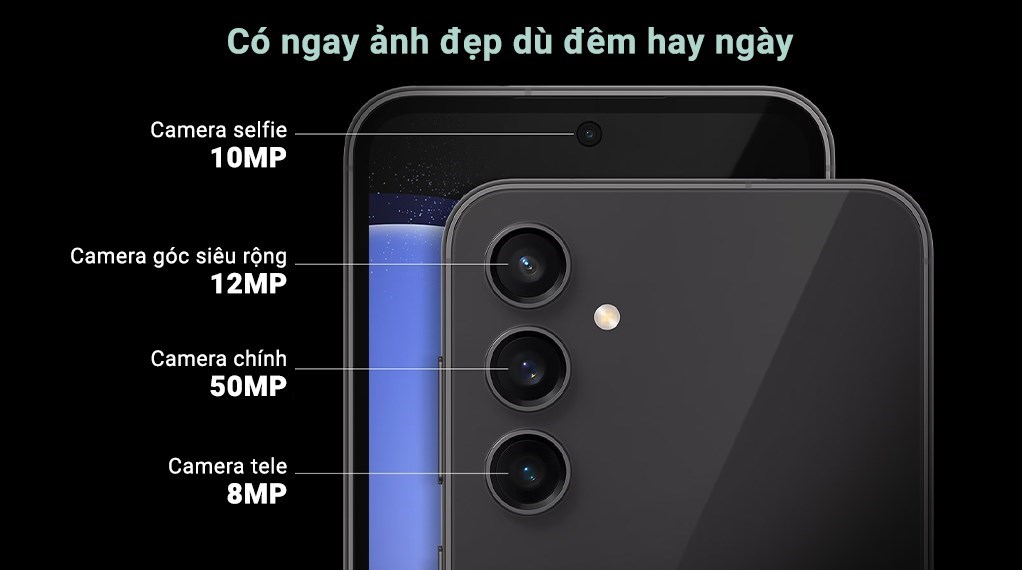 Điện thoại Samsung Galaxy S23 FE 5G 8GB 128GB Tím và Xám 26