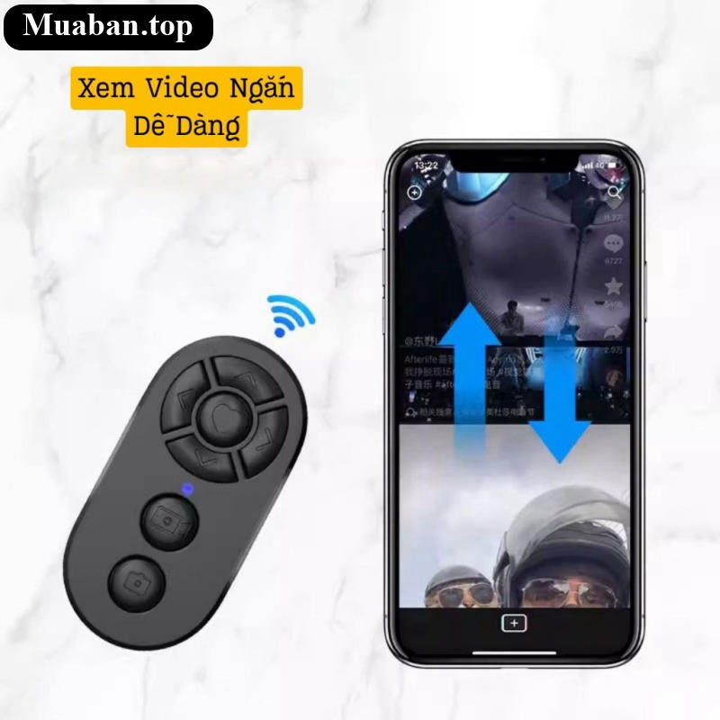 Điều khiển từ xa dùng để chụp ảnh lướt tiktok facebook youtube và đọc sách 5