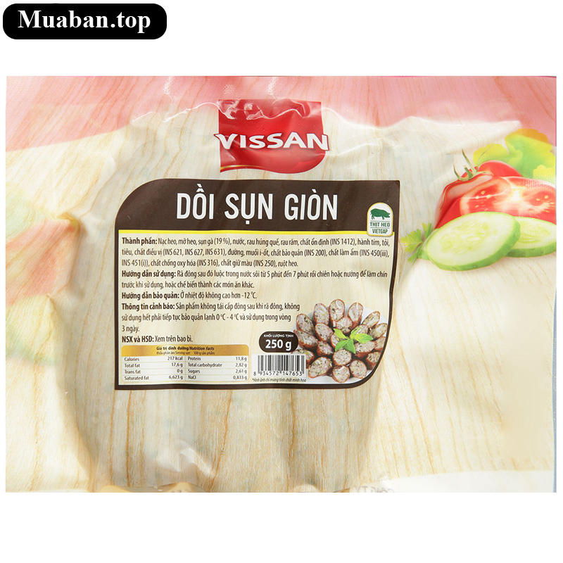 Dồi sụn giòn Vissan gói 250g 3