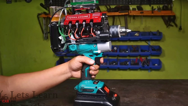 Động cơ V8 đã hiếm, máy khoan cầm tay V8 mới lạ và còn hiếm hơn 2