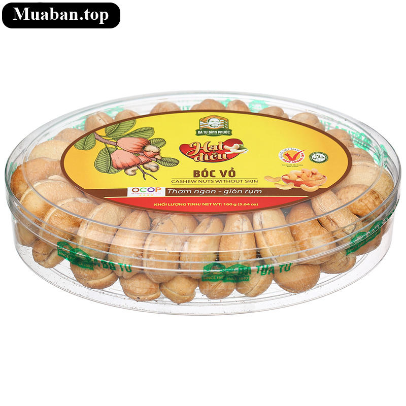 Hạt điều bóc vỏ Bà Tư Bình Phước hộp 160g 3