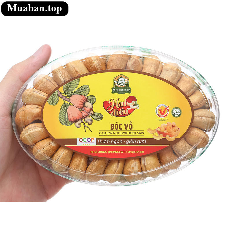 Hạt điều bóc vỏ Bà Tư Bình Phước hộp 160g 5