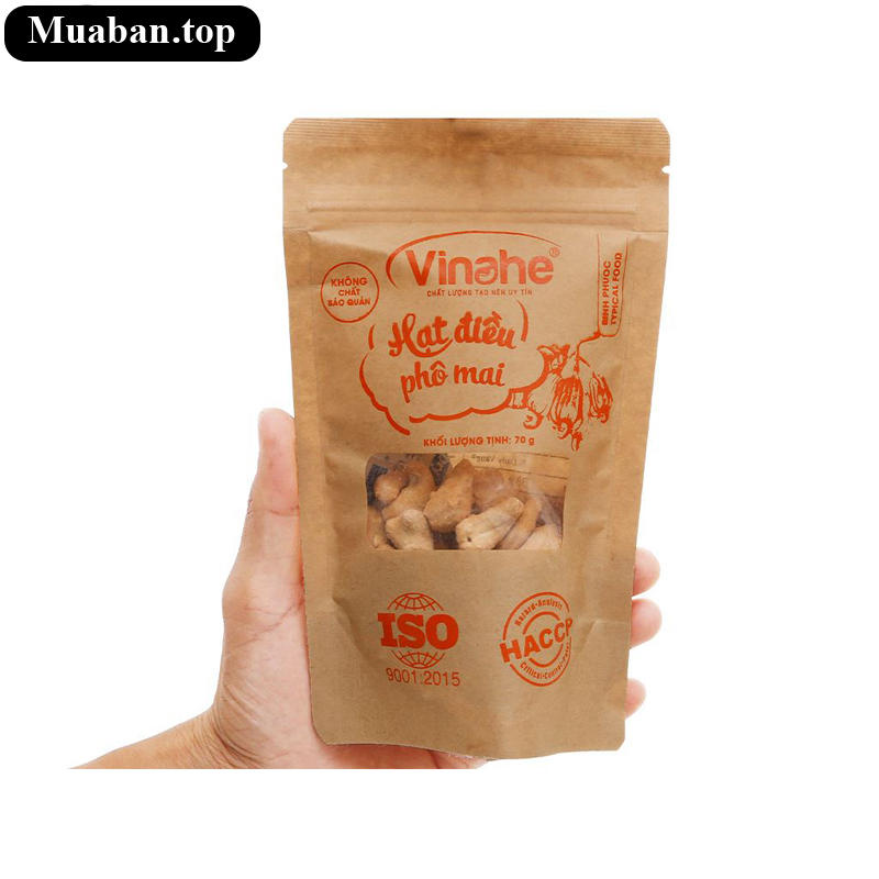 Hạt điều phô mai Vinahe gói 70g 4