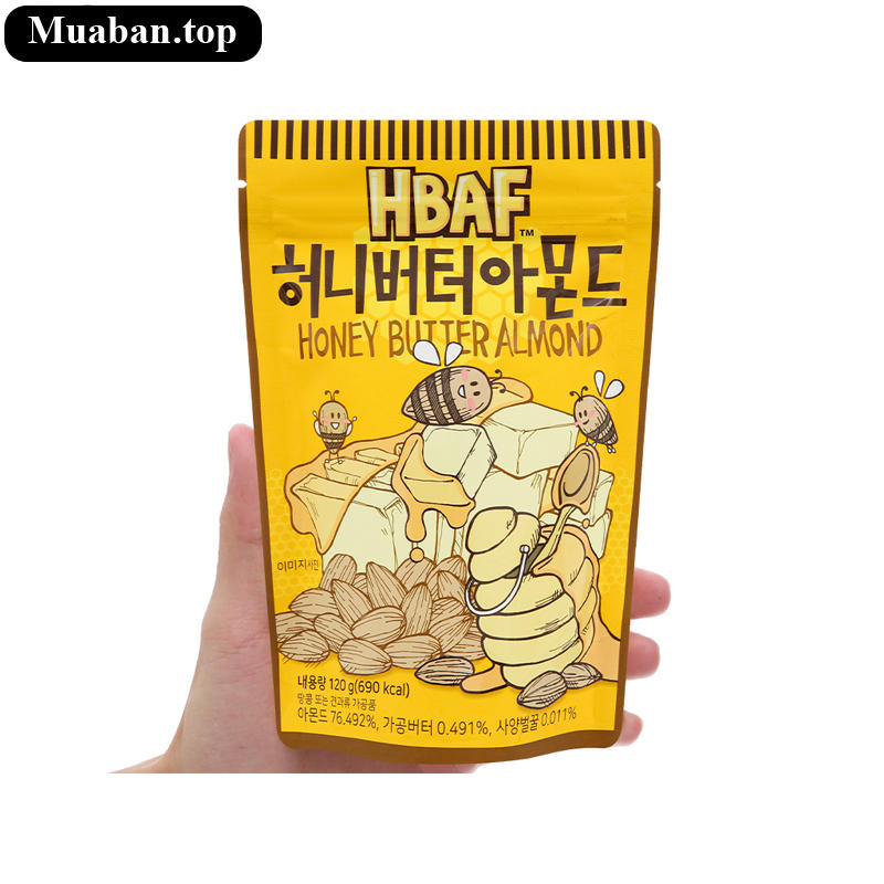 Hạt hạnh nhân tẩm bơ mật ong Tom's Farm gói 120g 2