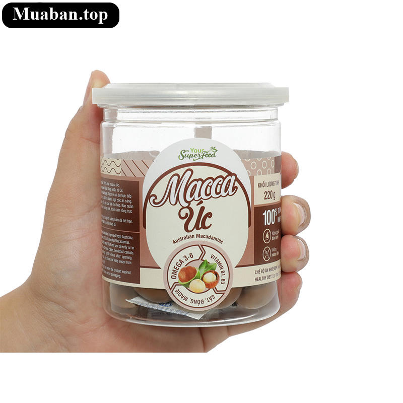 Hạt mắc ca nứt vỏ Úc Your Superfood hũ 220g 2