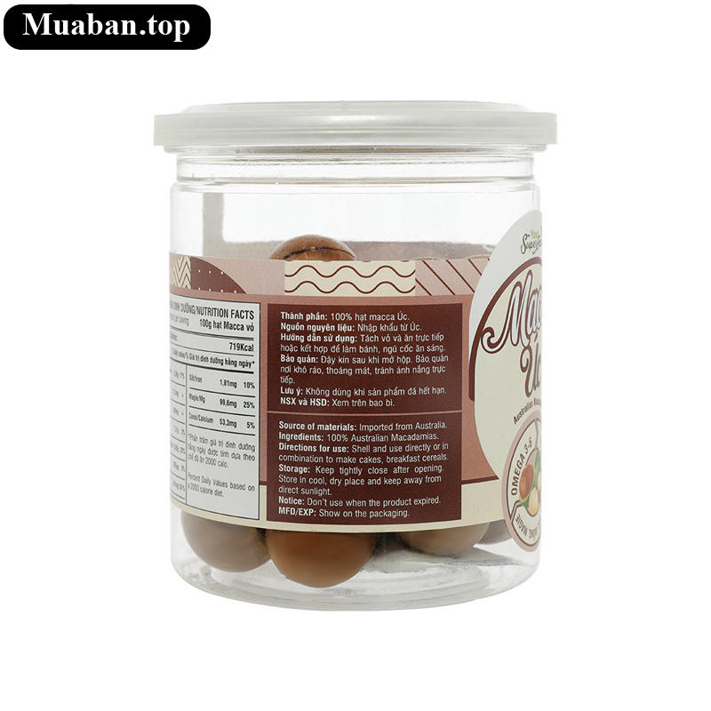 Hạt mắc ca nứt vỏ Úc Your Superfood hũ 220g 3