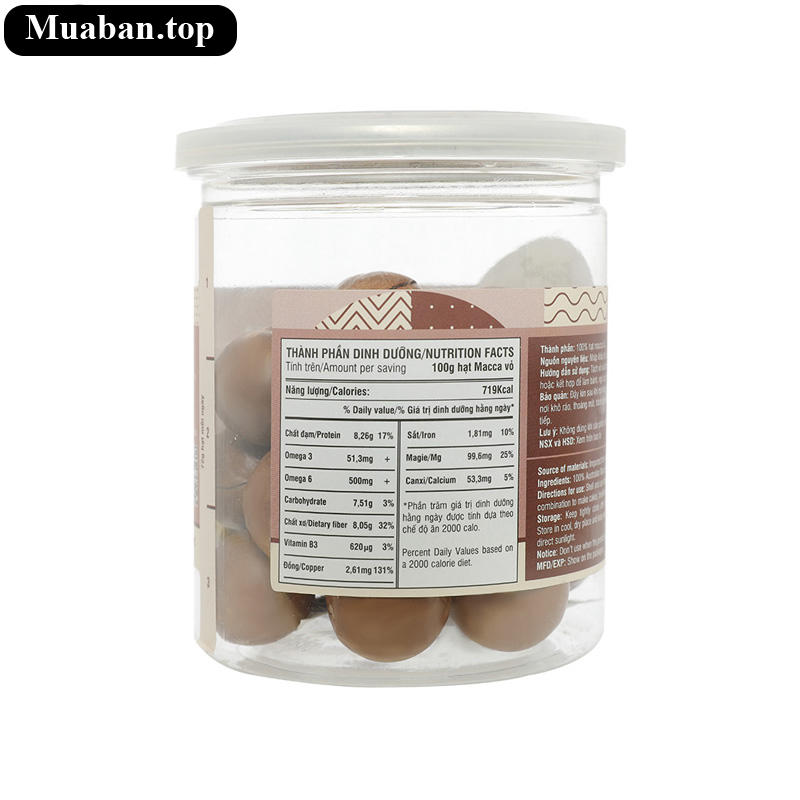 Hạt mắc ca nứt vỏ Úc Your Superfood hũ 220g 4