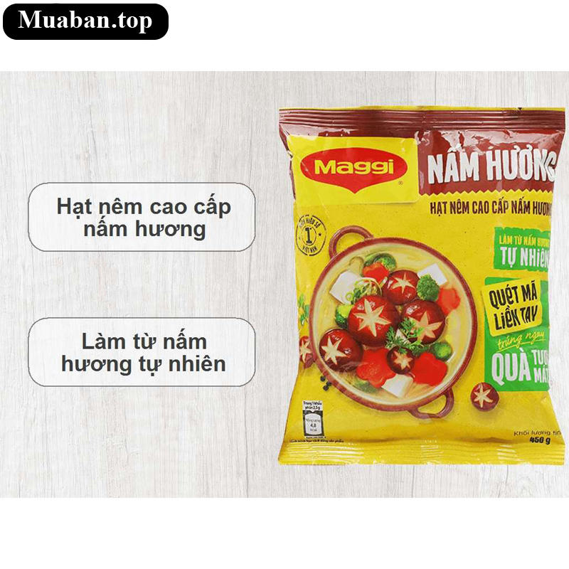 Hạt nêm cao cấp vị nấm hương Maggi gói 450g 2