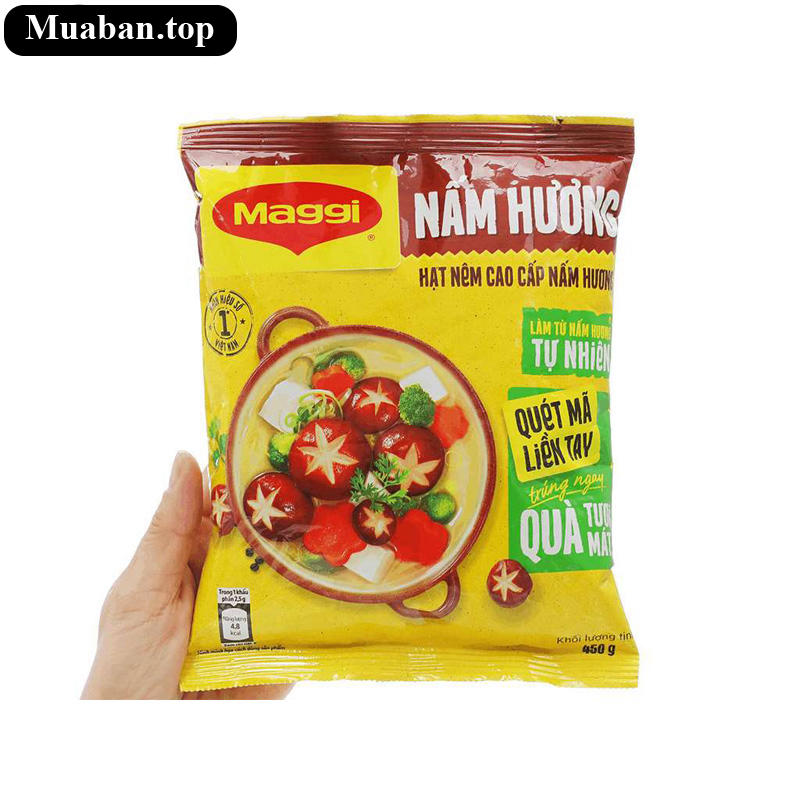 Hạt nêm cao cấp vị nấm hương Maggi gói 450g 6