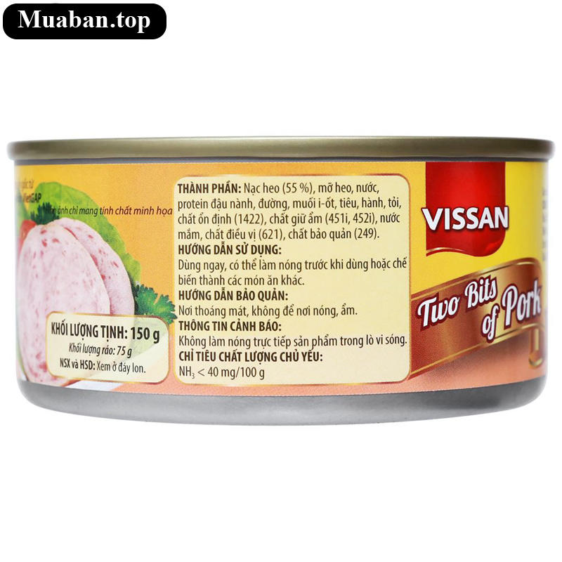 Heo hai lát Vissan 150g 2