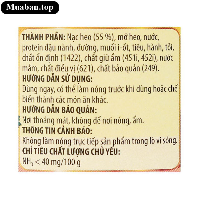 Heo hai lát Vissan 150g 4