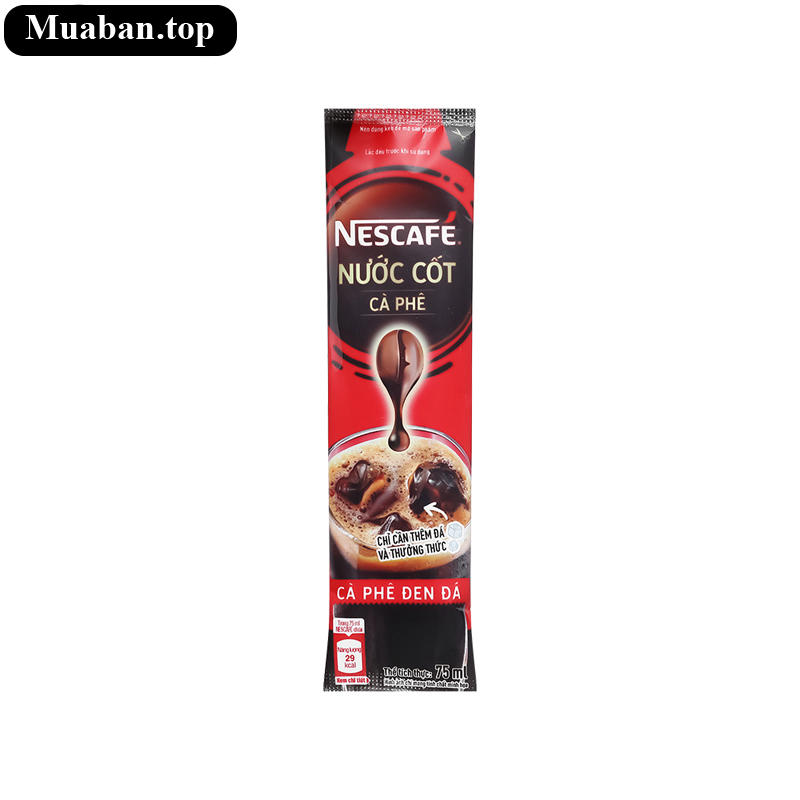 Hộp 5 gói nước cốt cà phê đen NesCafé 75ml 7