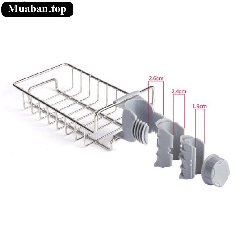 Kệ để đồ rửa chén gắn vòi nước để xà bông 8