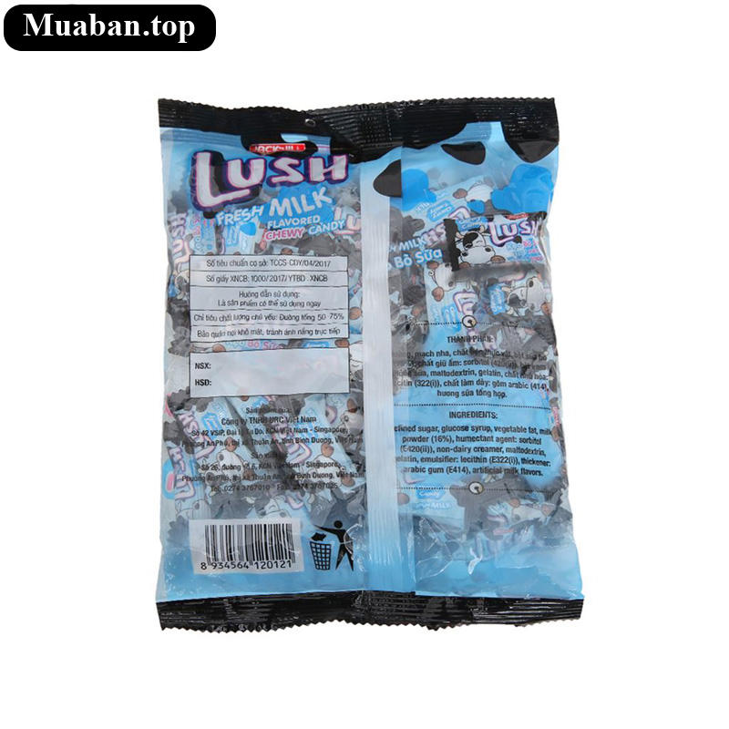 Kẹo bò sữa Jack n Jill Lush gói 140g 2