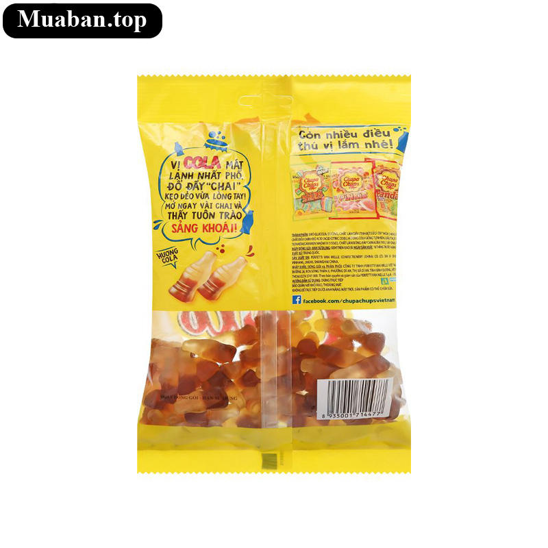 Kẹo dẻo Chupa Chups Cool Cola gói 160g 2