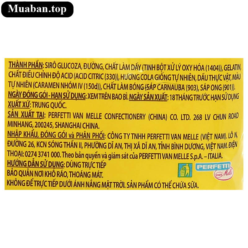 Kẹo dẻo Chupa Chups Cool Cola gói 160g 3