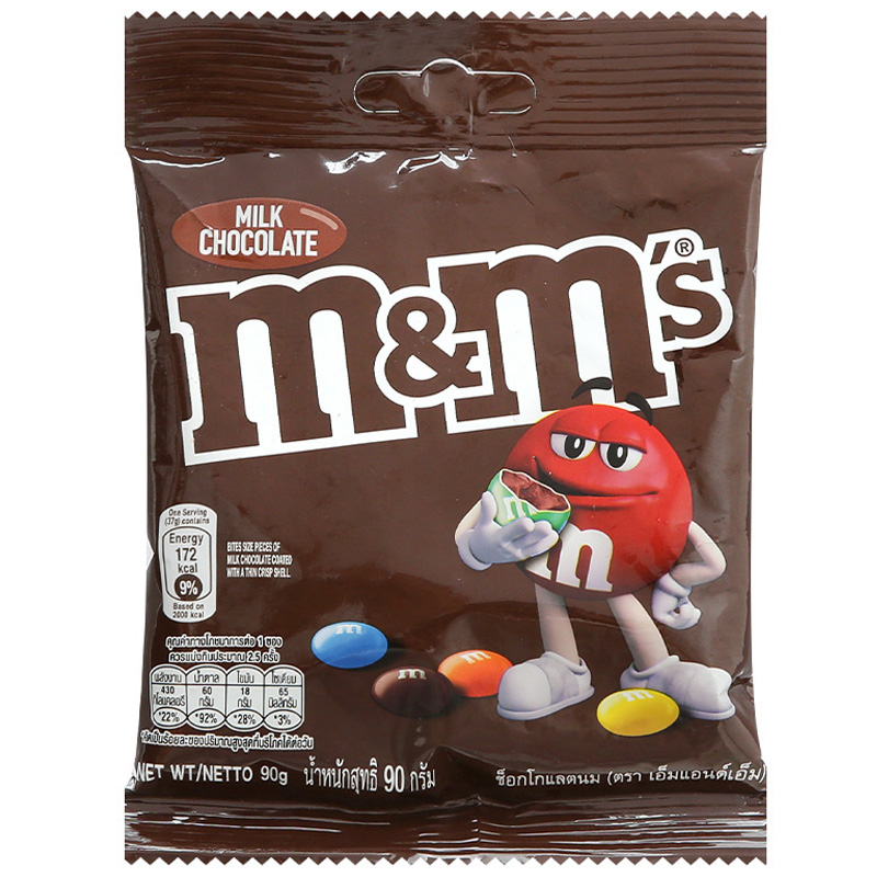 Kẹo socola sữa M&M’s gói 90g thơm ngon Kẹo socola sữa M&M’s gói 90g thơm ngon