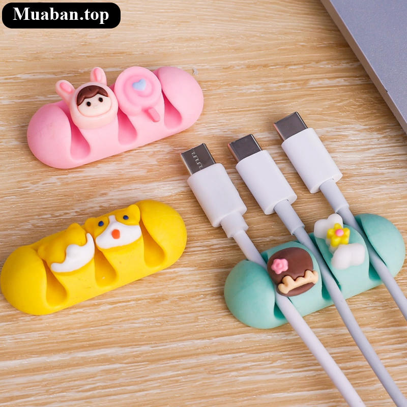 Kẹp cố định dây cáp sạc dán tường các loại nhỏ gọn