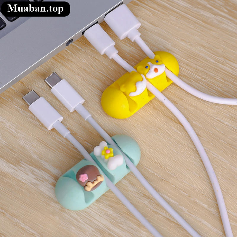 Kẹp cố định dây cáp sạc dán tường các loại nhỏ gọn 4