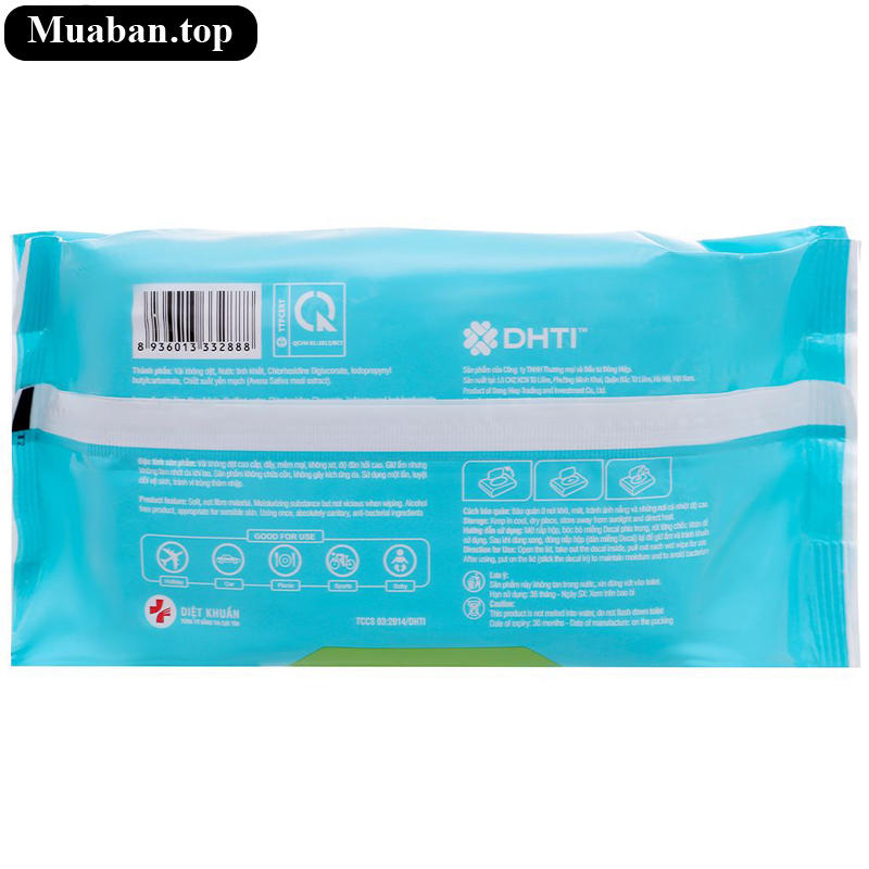 Khăn ướt KinKin không mùi gói 100 miếng 2