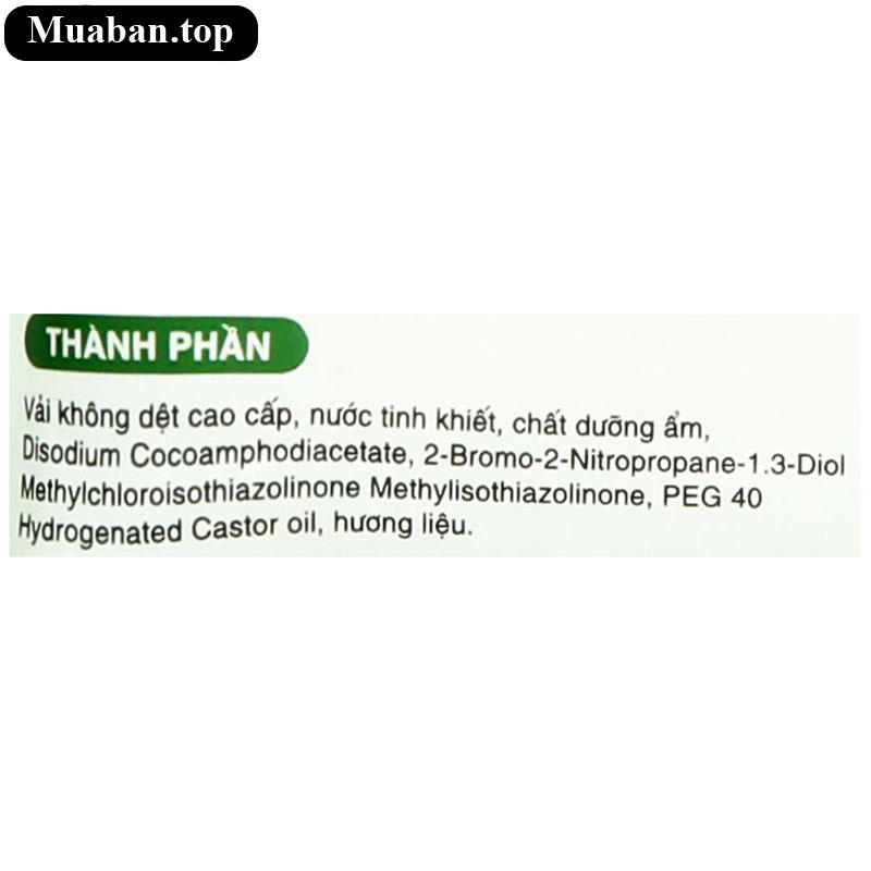 Khăn ướt Yuniku hương trà xanh gói 20 miếng 4