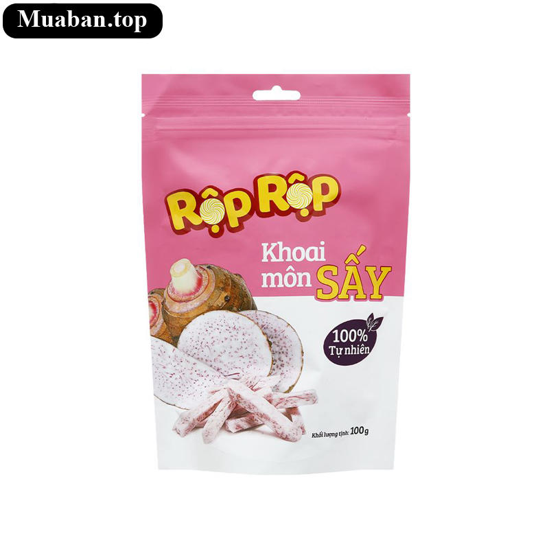 Khoai môn sấy Rộp Rộp gói 100g Khoai môn sấy Rộp Rộp gói 100g
