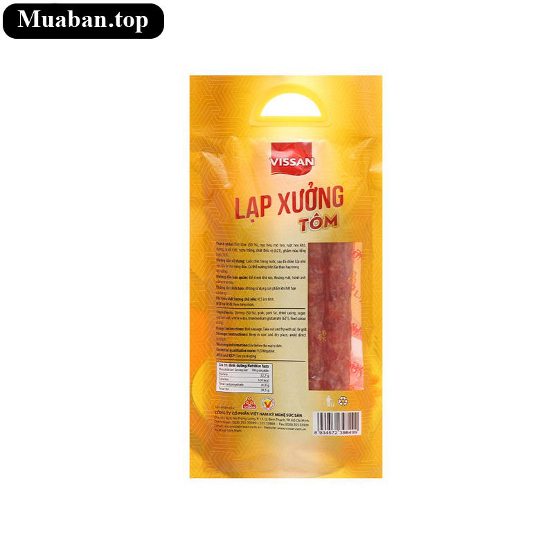 Lạp xưởng tôm Vissan gói 200g 2
