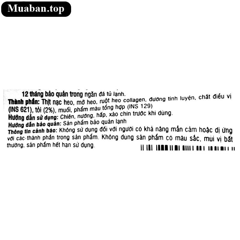 Lạp xưởng tươi vị tỏi Tiến Tấn Đạt gói 250g 3