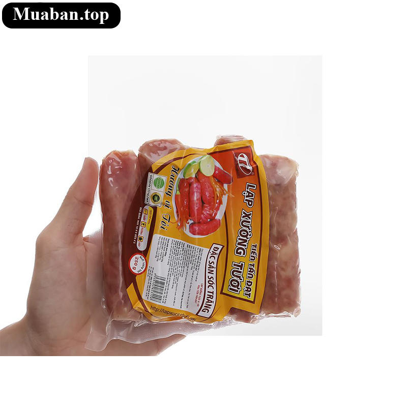 Lạp xưởng tươi vị tỏi Tiến Tấn Đạt gói 250g 4