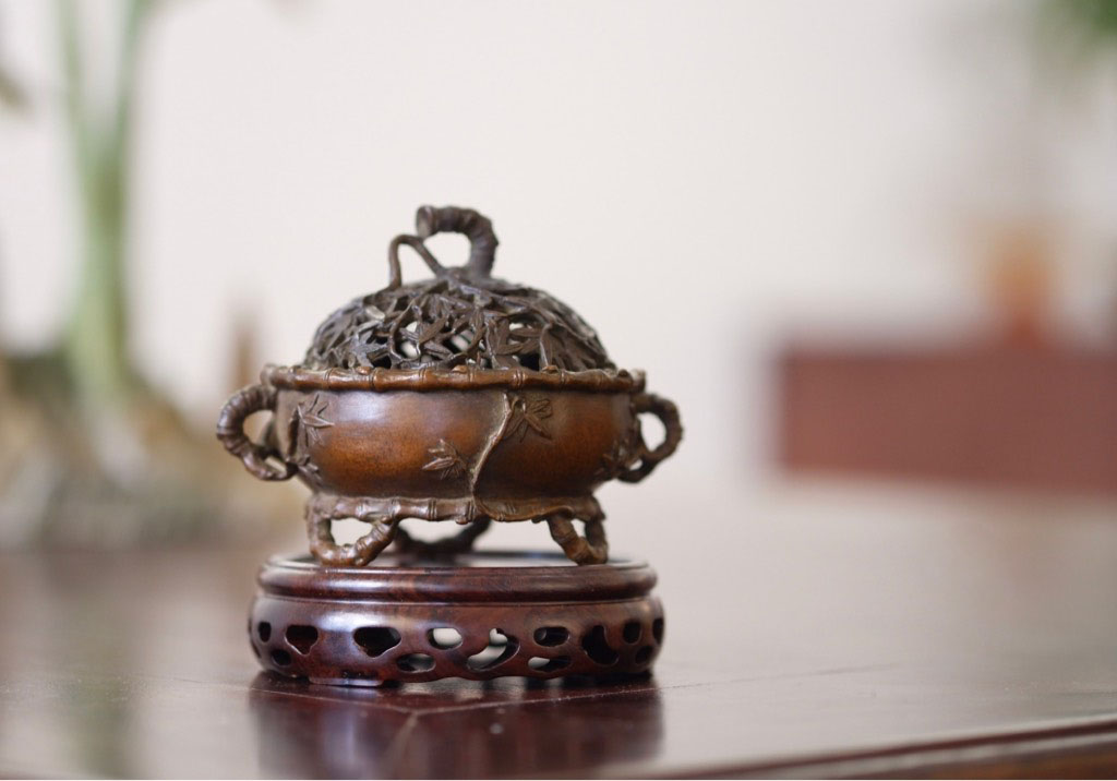 Lư đồng cổ trúc độc đáo trang nghiêm 1