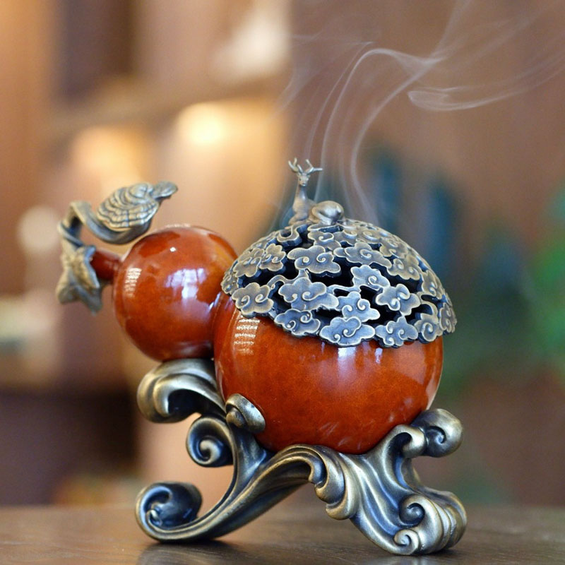 Lư đồng hồ lô như ý cát tường