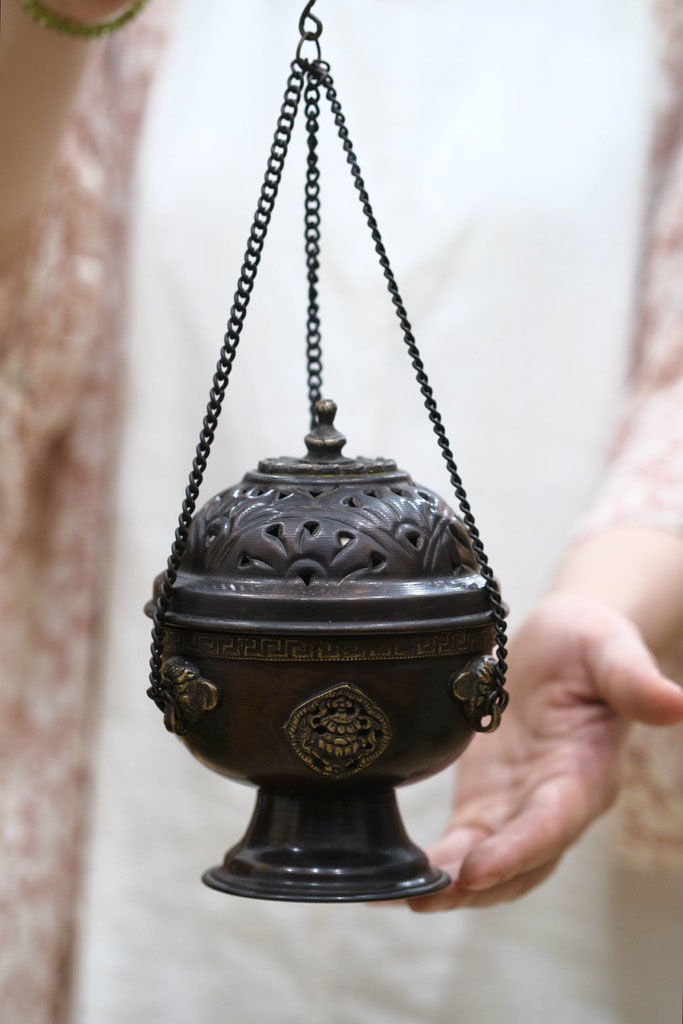 Lư đồng Nepal kiểu cổ điển 1