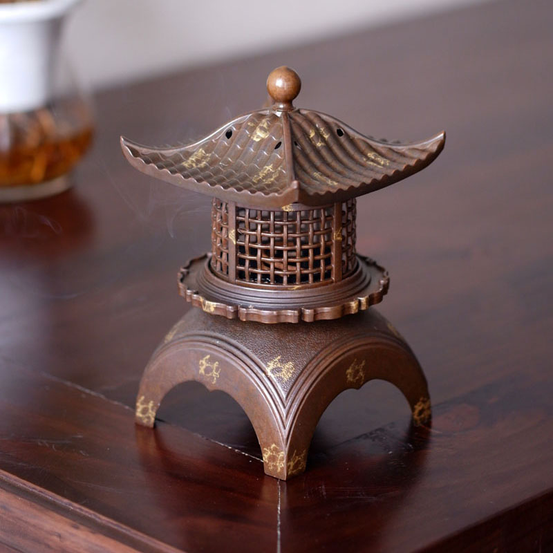 Lư lầu cổ thiên hương bằng hợp kim
