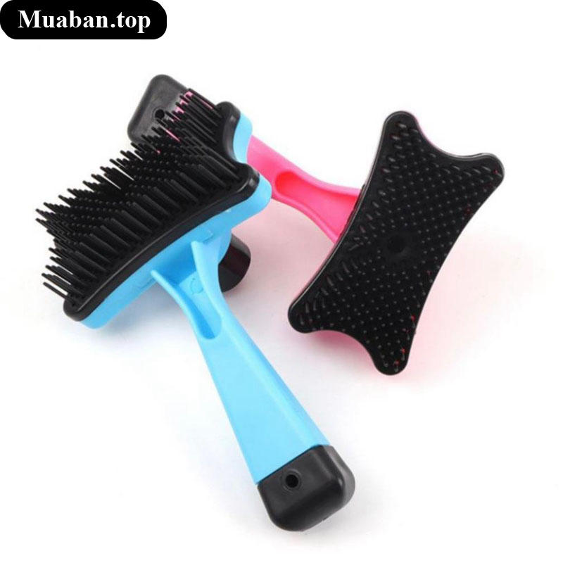 Lược chải lông cho mèo có nút bấm tách lông 2
