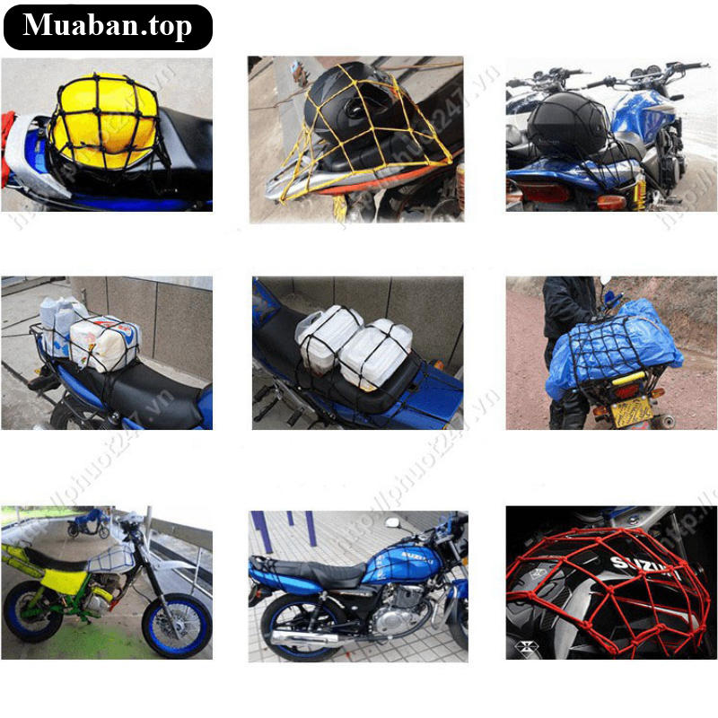 Lưới thun ràng rổ dành cho xe máy 7