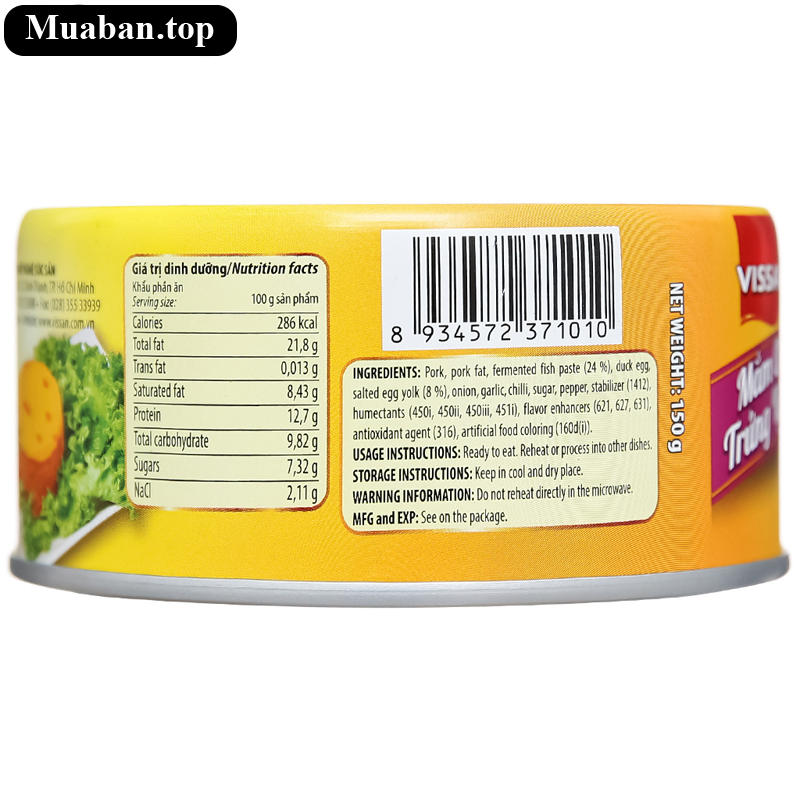 Mắm chưng trứng vịt muối Vissan 150g 3