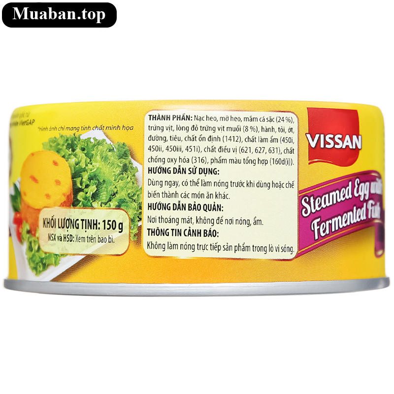 Mắm chưng trứng vịt muối Vissan 150g 4